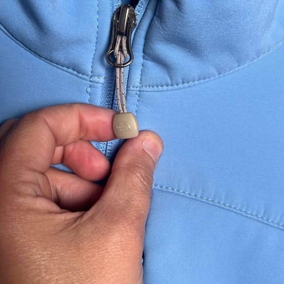 The North Face Apex Bionic SoftShell WindWall Jacket Large Fleece Coat Blue - Picture 5 of 7